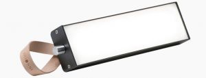 Tummanharmaa Valovoima Mini on pelkistetyn tyylikäs.